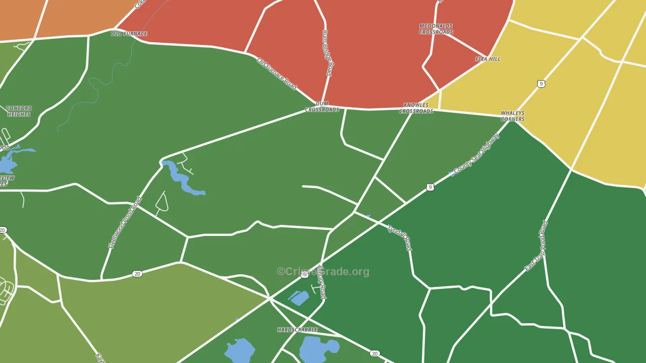 Hardscrabble, DE Map of Murder Rates