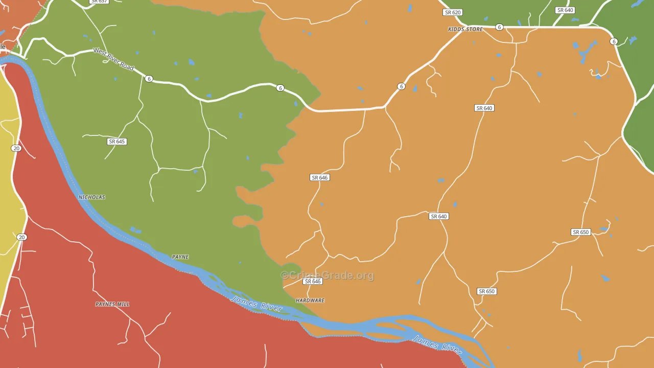 Hardware, VA Map of Murder Rates