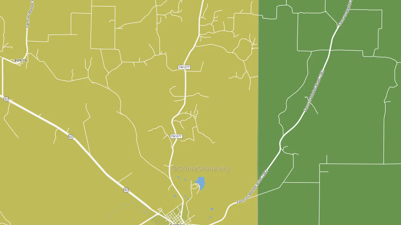 Hardy, TX Map of Murder Rates