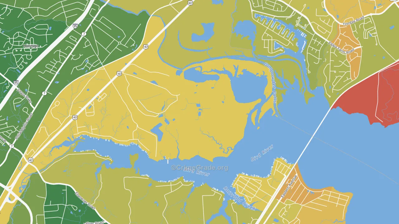 Harewood Park, MD Map of Murder Rates