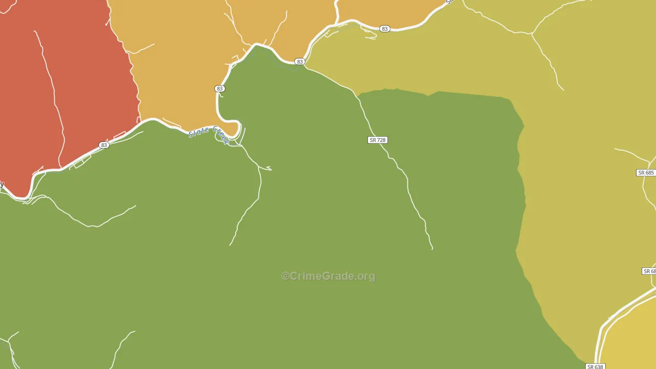 Harman, VA Map of Murder Rates