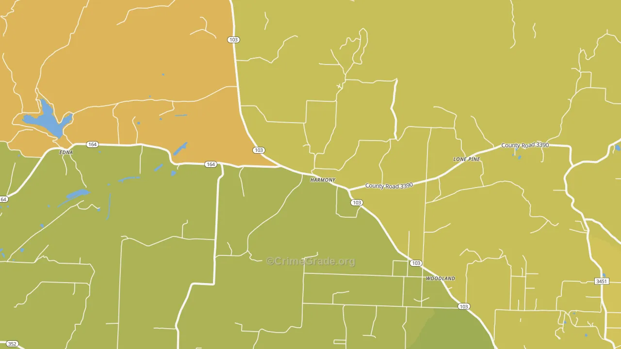 Harmony, AR Map of Murder Rates