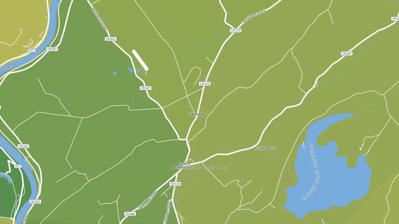 Harmony, NJ Map of Murder Rates