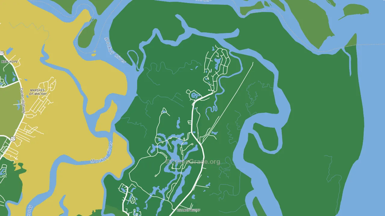 Harrington, GA Map of Murder Rates