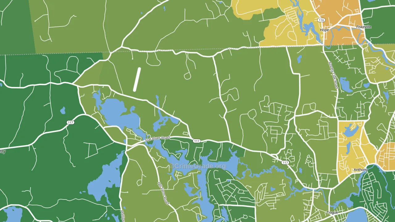 Harris, RI Map of Murder Rates