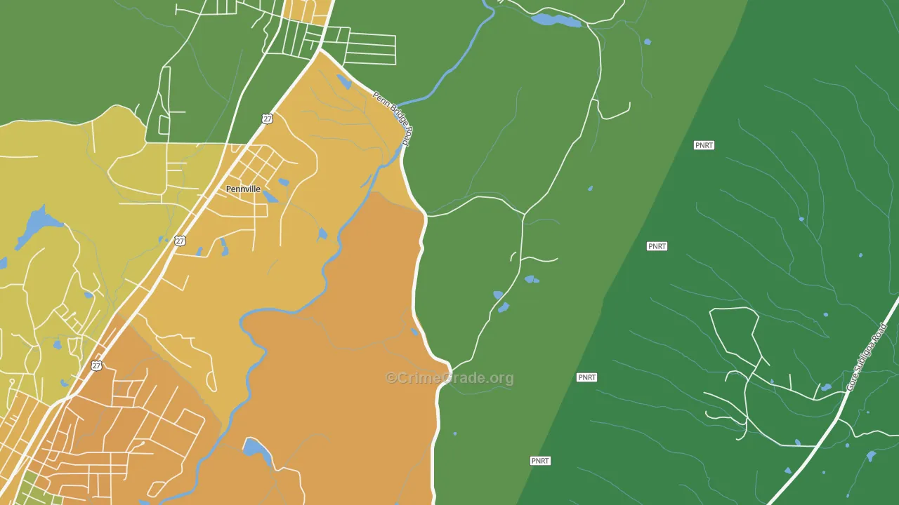 Harrisburg, GA Map of Murder Rates