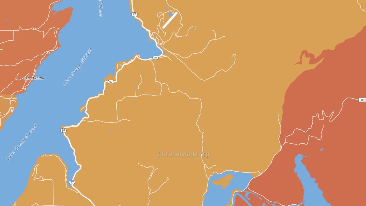 Harrison, ID Map of Murder Rates
