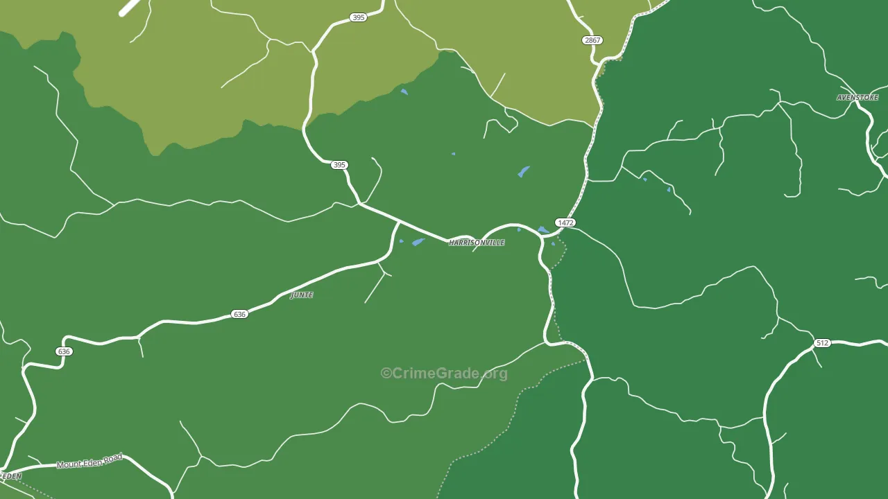 Harrisonville, KY Map of Murder Rates