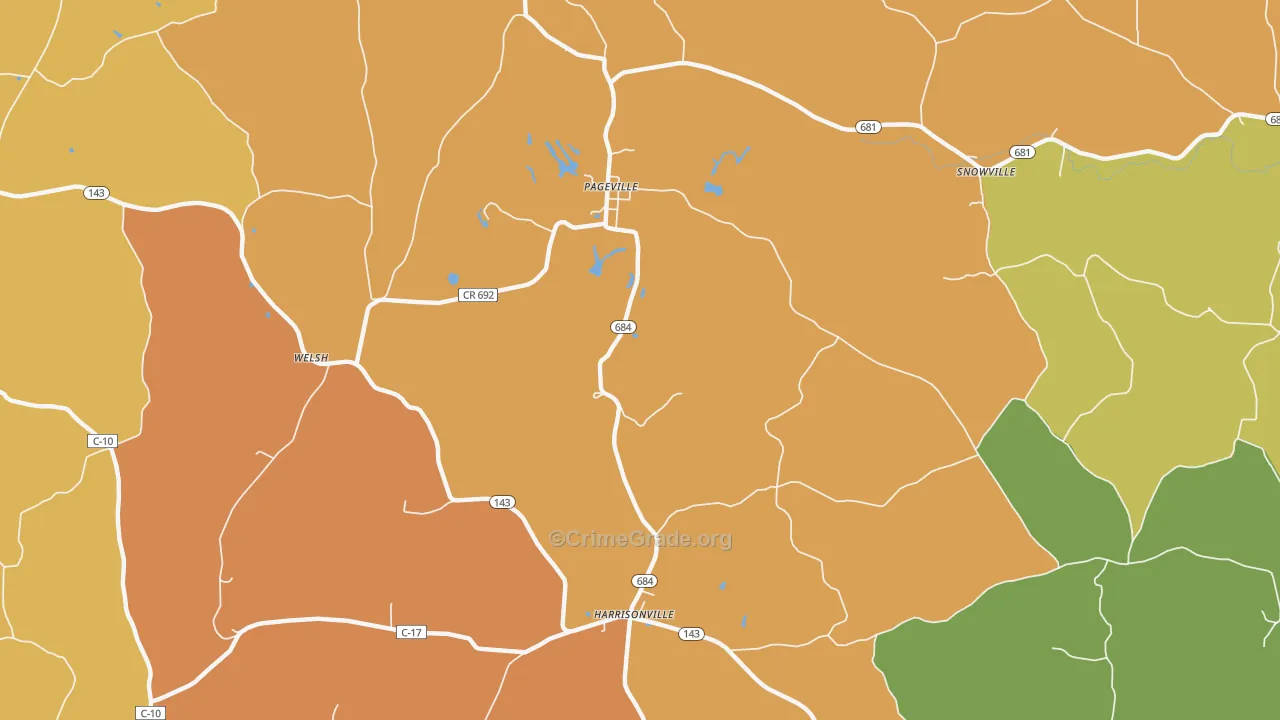 Harrisonville, OH Map of Murder Rates