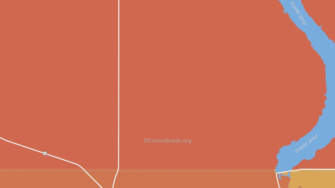 Hartland, ND Map of Murder Rates