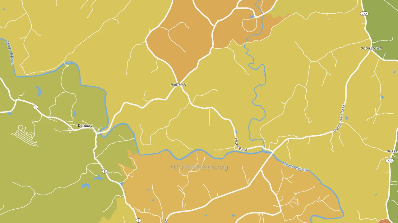 Hartman, NC Map of Murder Rates