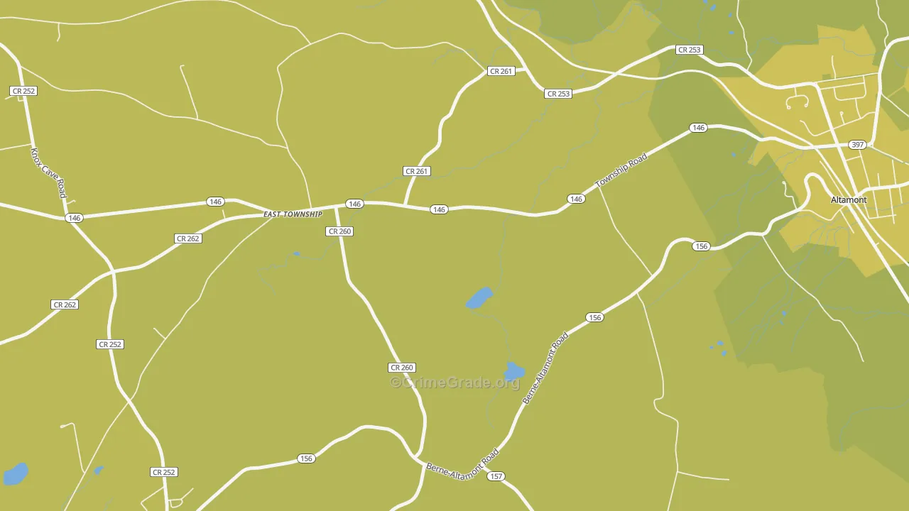 Hartmans Corners, NY Map of Murder Rates
