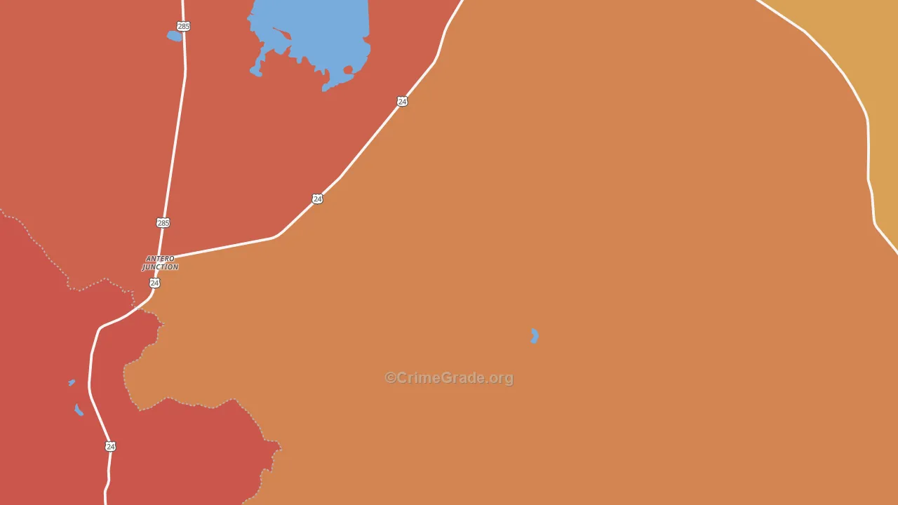 Hartsel, CO Map of Murder Rates