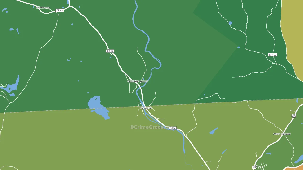 Hartwood, NY Map of Murder Rates