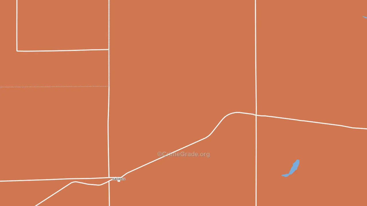 Haswell, CO Map of Murder Rates
