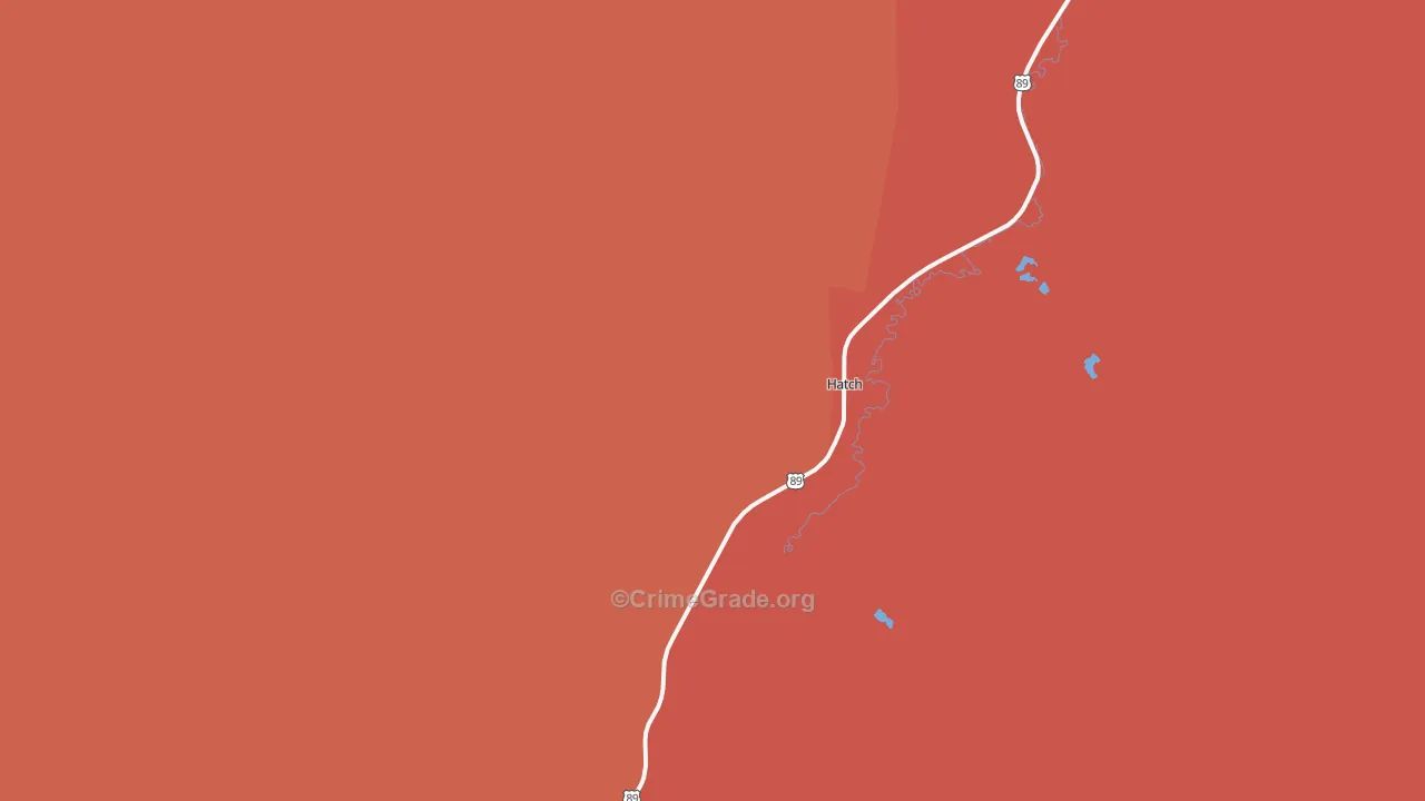 Hatch, UT Map of Murder Rates