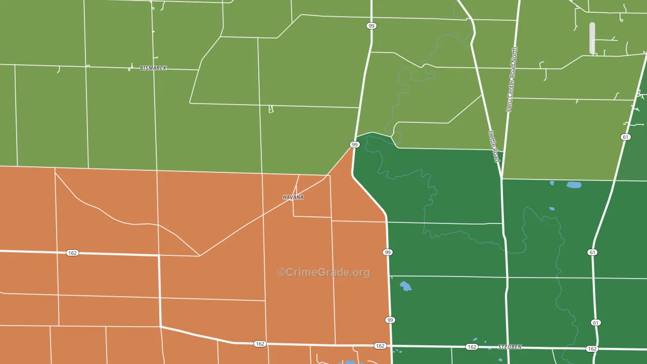 Havana, OH Map of Murder Rates