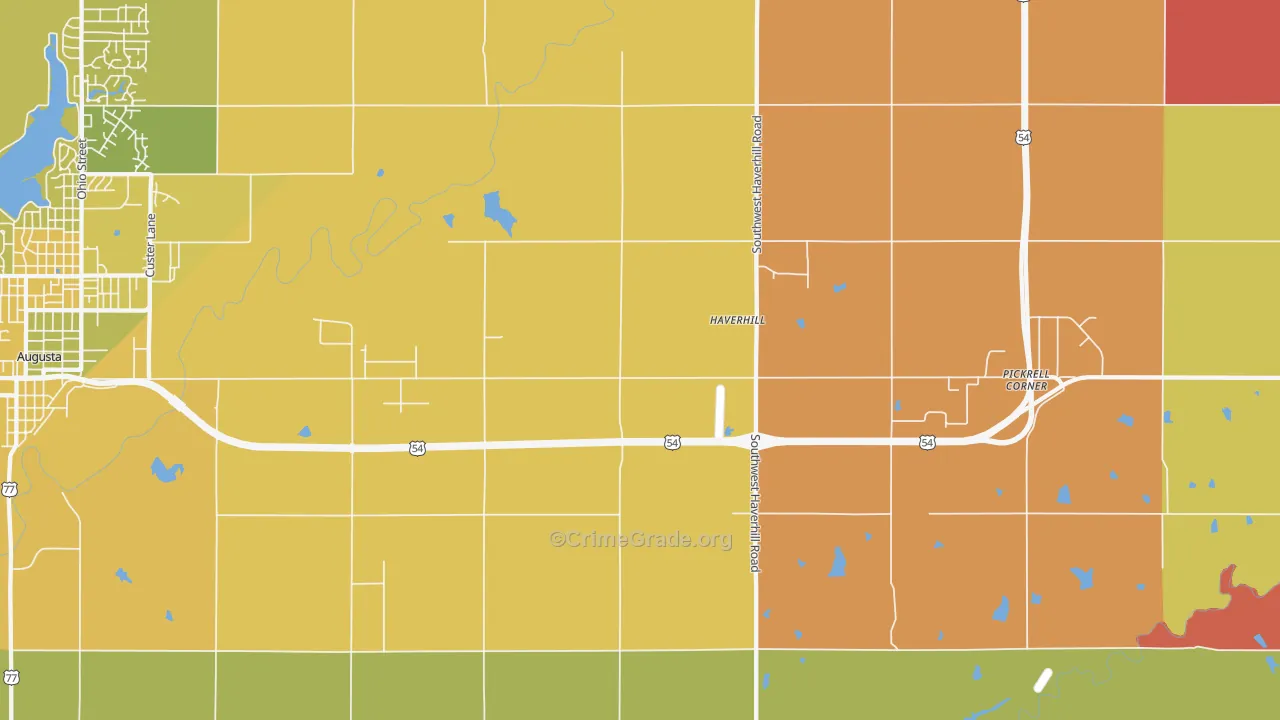 Haverhill, KS Map of Murder Rates