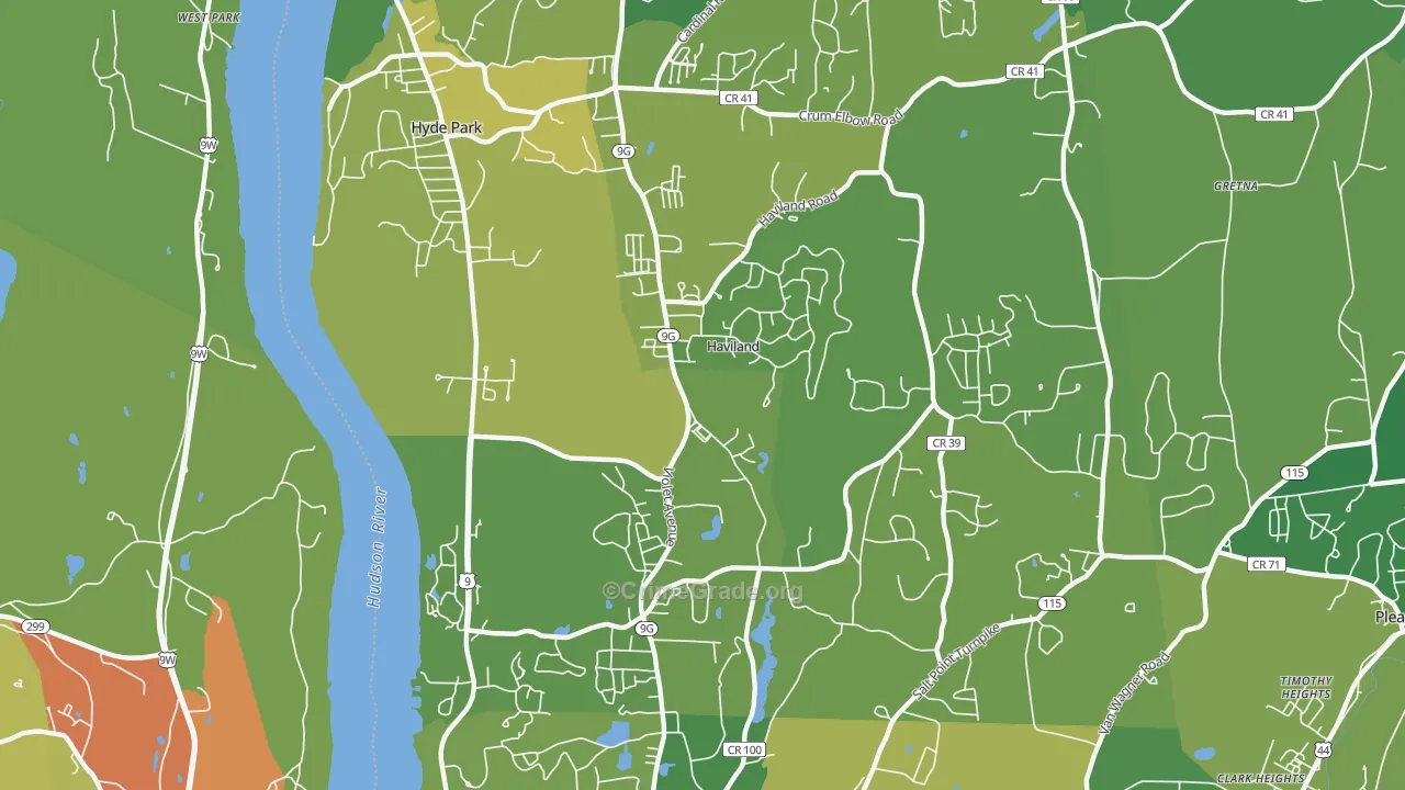 Haviland, NY Map of Murder Rates