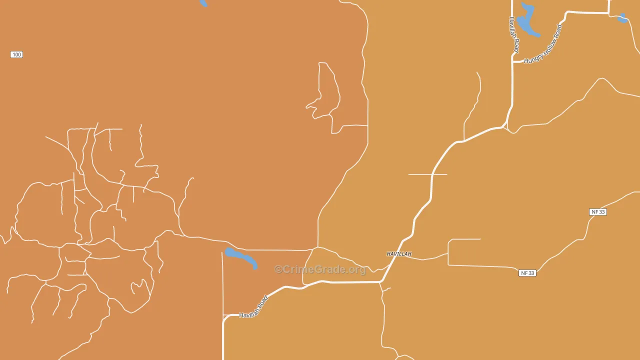 Havillah, WA Map of Murder Rates