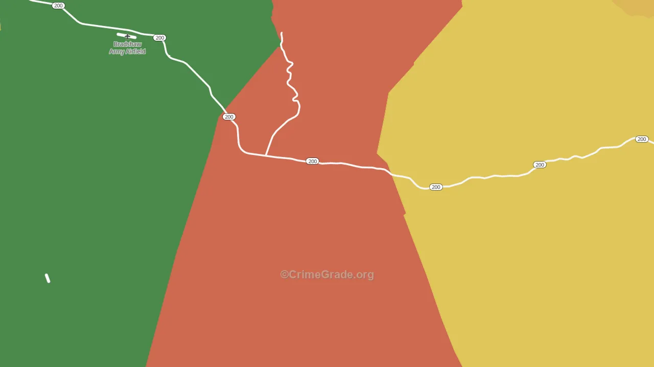 Hawaii County, HI Map of Murder Rates
