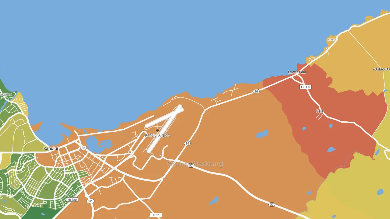 Hawaiian Village, HI Map of Murder Rates