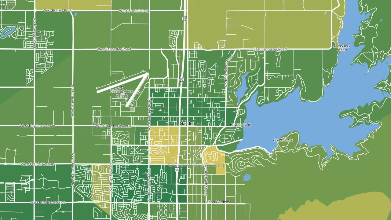 Hayden, ID Map of Murder Rates