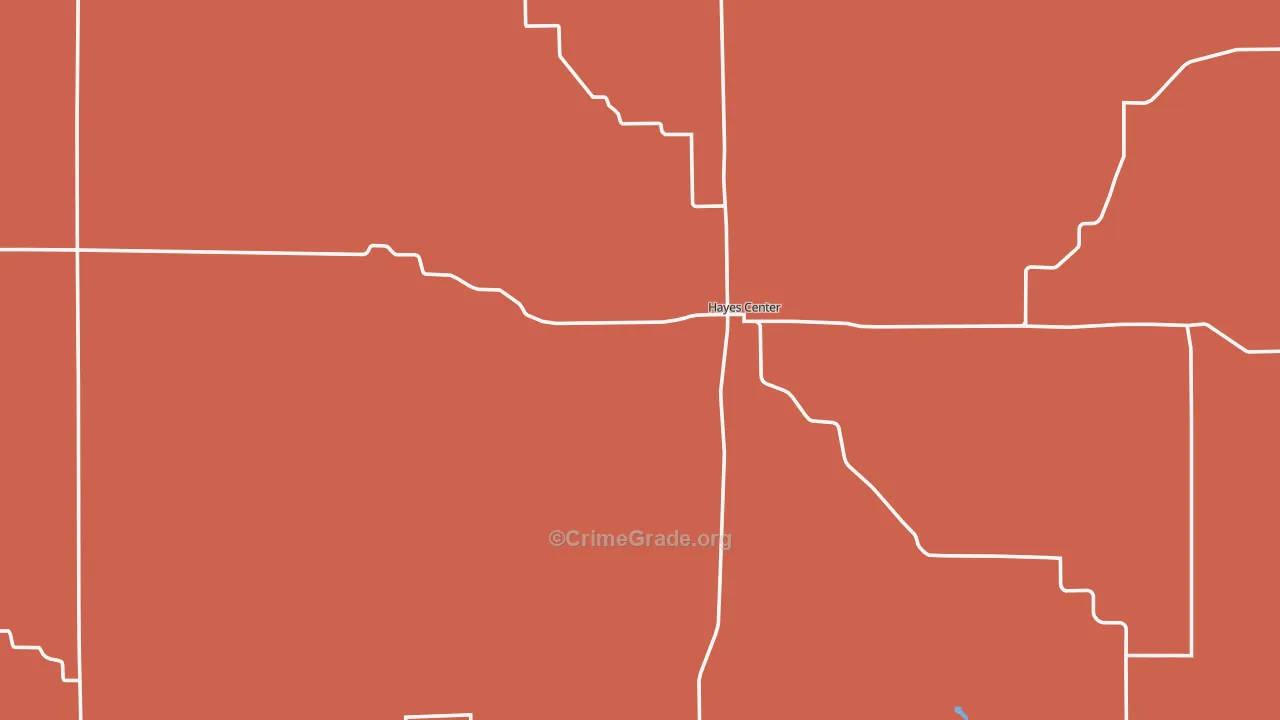 Hayes County, NE Map of Murder Rates