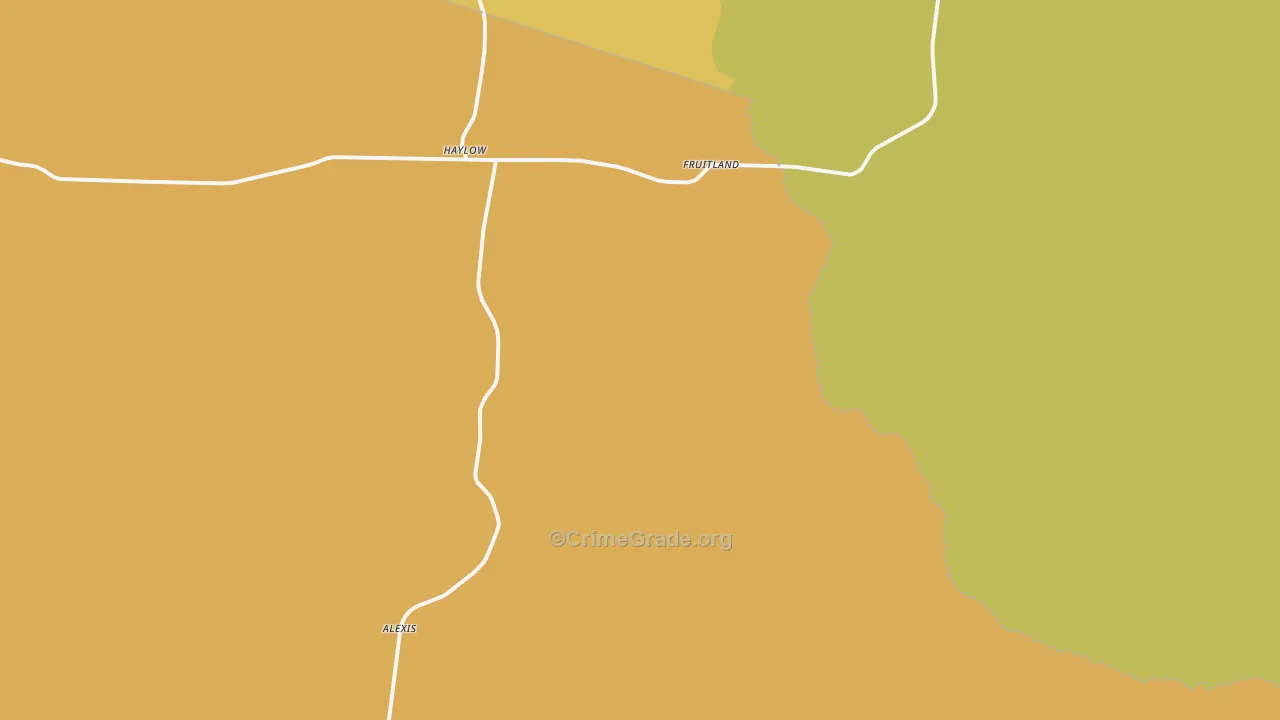 Haylow, GA Map of Murder Rates