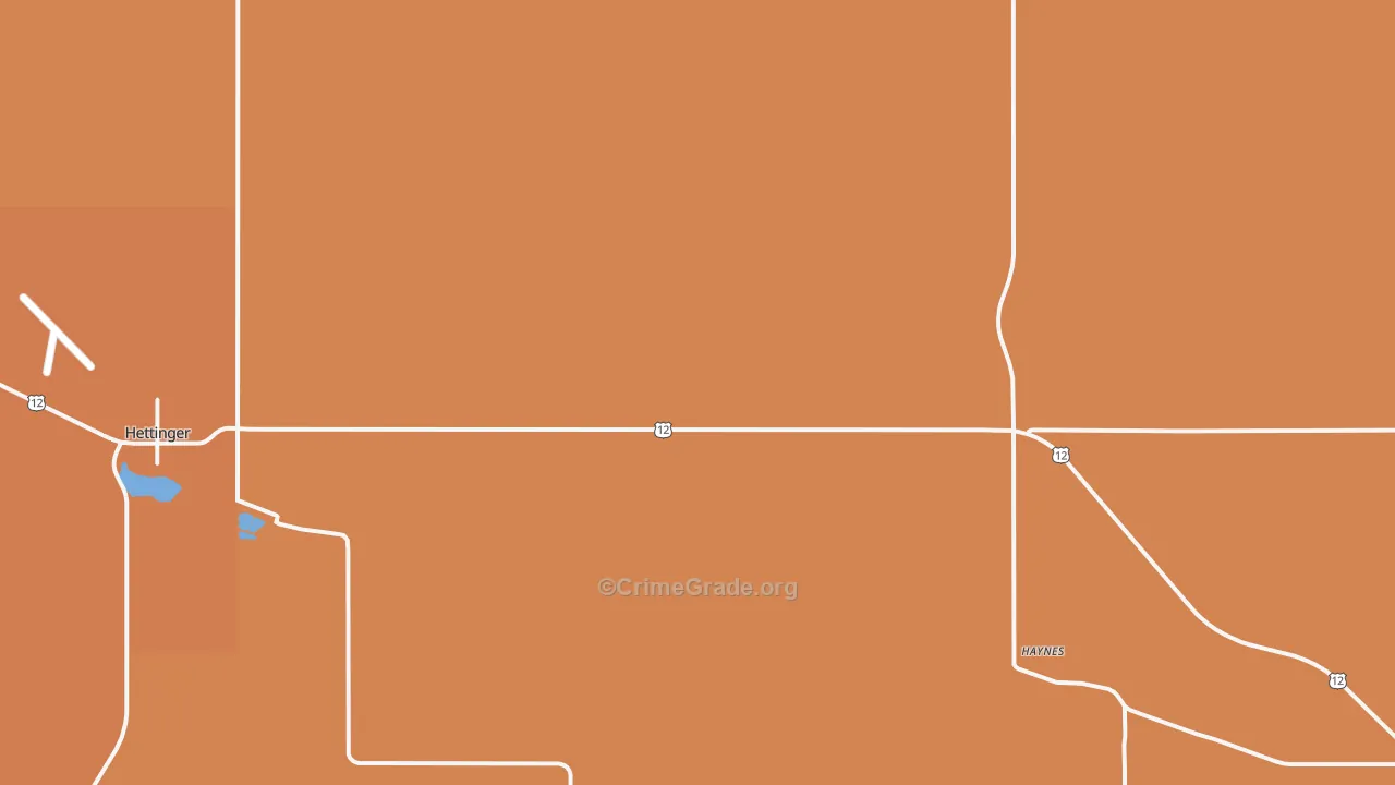 Haynes, ND Map of Murder Rates
