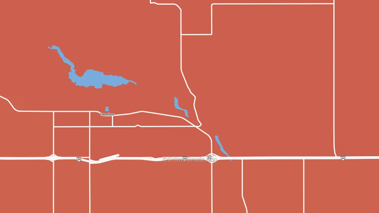 Hazelton, ID Map of Murder Rates