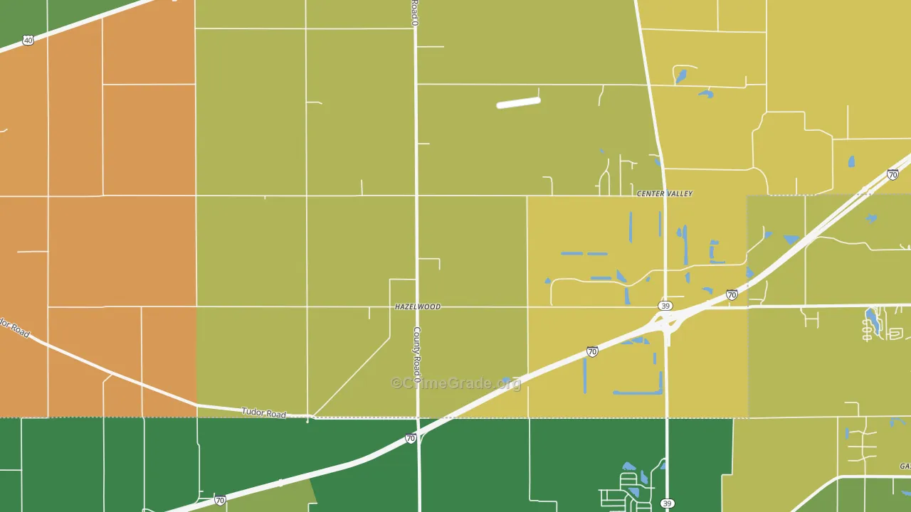 Hazelwood, IN Map of Murder Rates