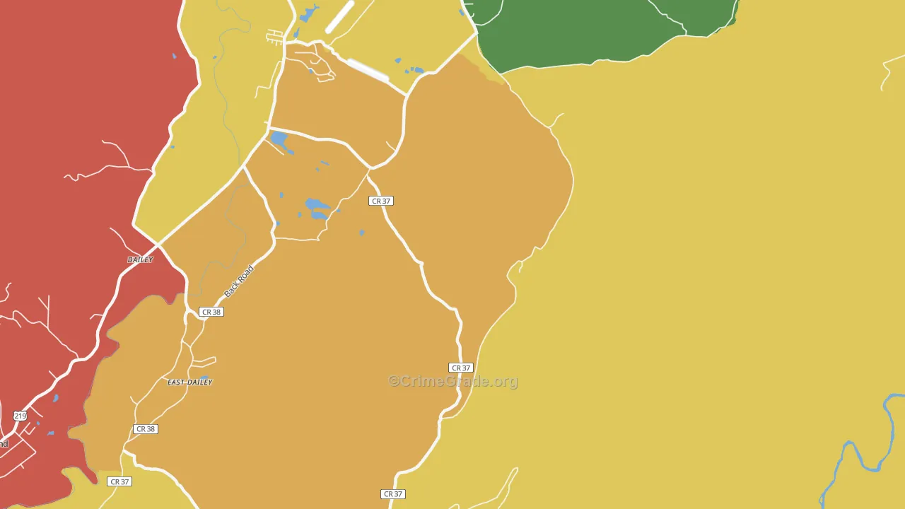 Hazelwood, WV Map of Murder Rates