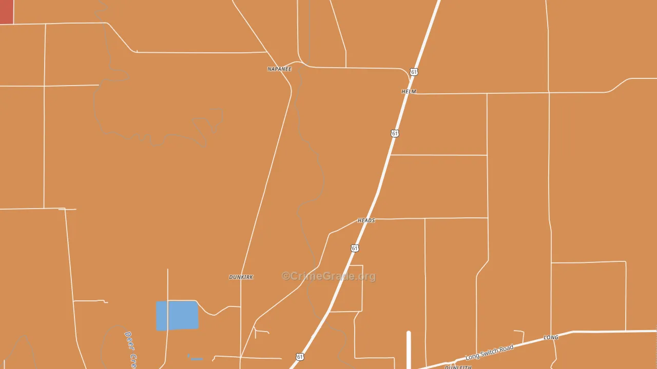 Heads, MS Map of Murder Rates