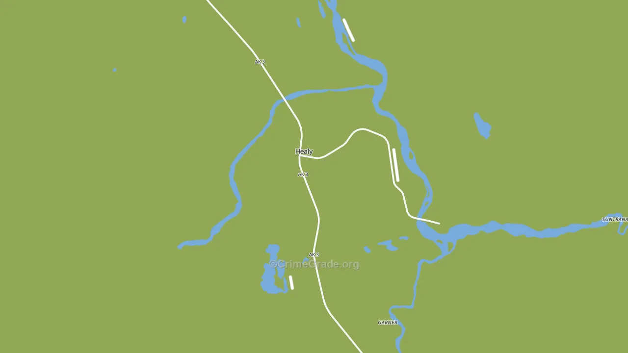 Healy, AK Map of Murder Rates