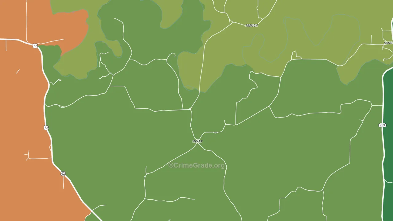 Heart, AR Map of Murder Rates