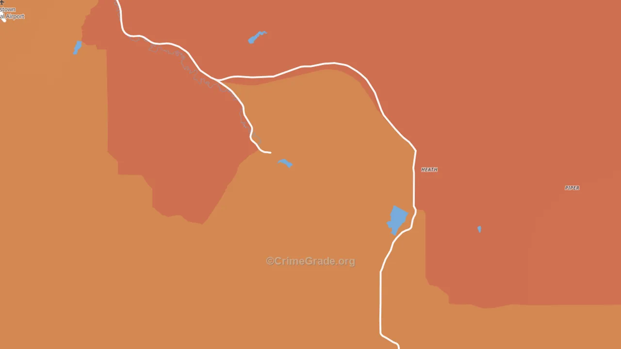 Heath, MT Map of Murder Rates