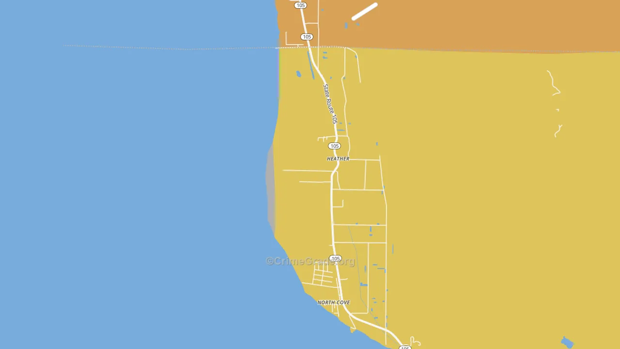 Heather, WA Map of Murder Rates