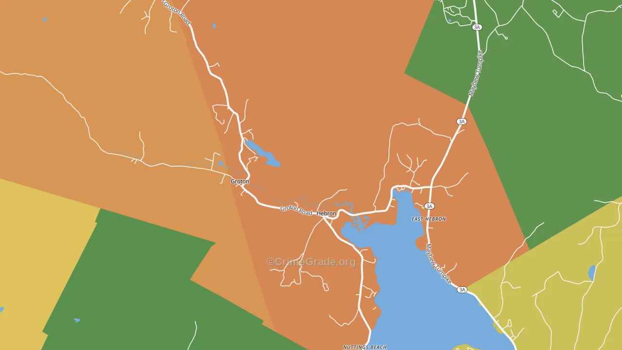 Hebron, NH Map of Murder Rates