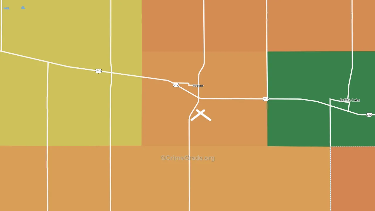 Hector, MN Map of Murder Rates