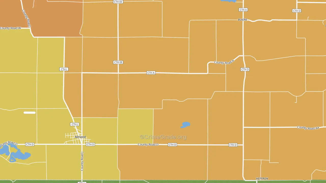 Heffron, WI Map of Murder Rates