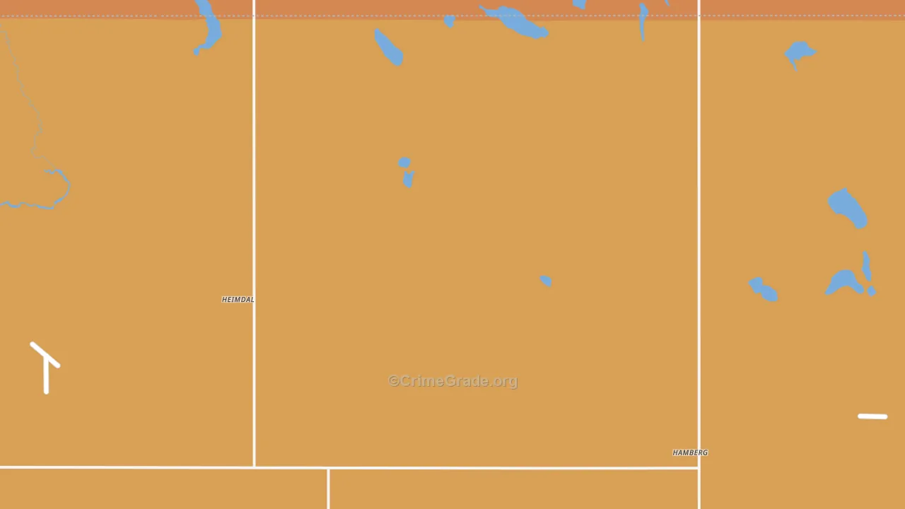 Heimdal, ND Map of Murder Rates