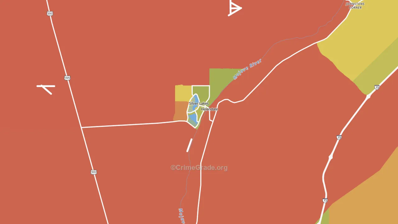 Helendale, CA Map of Murder Rates