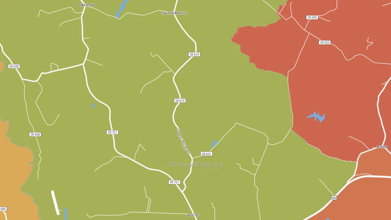 Helmet, VA Map of Murder Rates