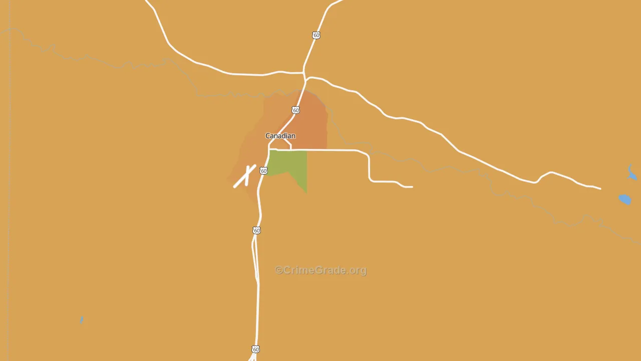 Hemphill County, TX Map of Murder Rates