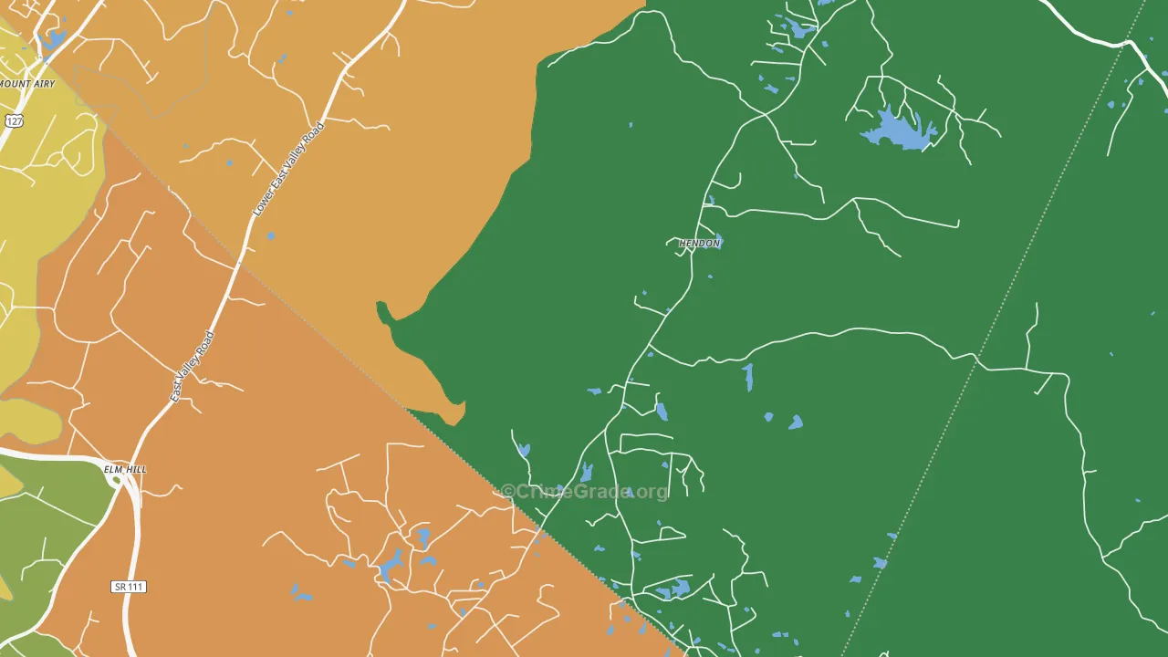 Hendon, TN Map of Murder Rates