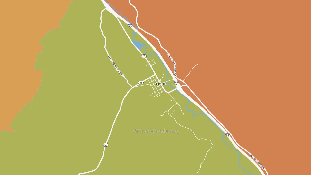 Henefer, UT Map of Murder Rates
