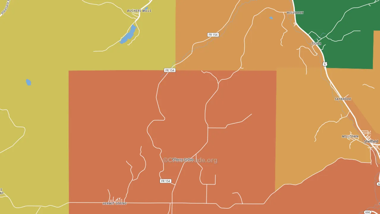 Henrys Mill, PA Map of Murder Rates