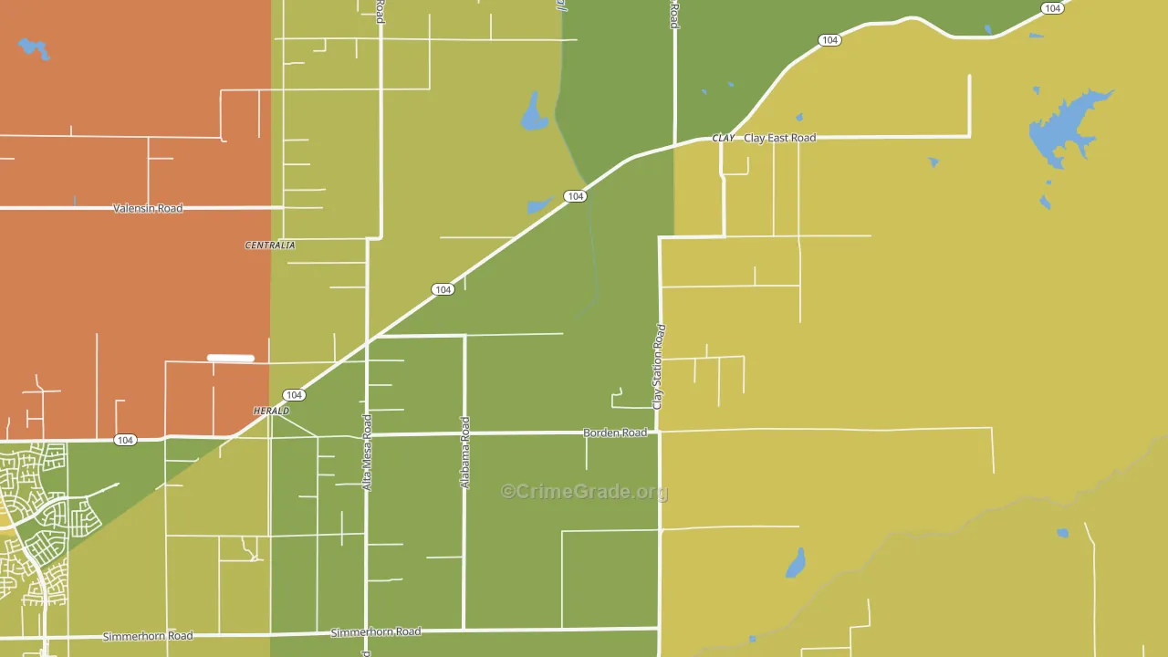 Herald, CA Map of Murder Rates
