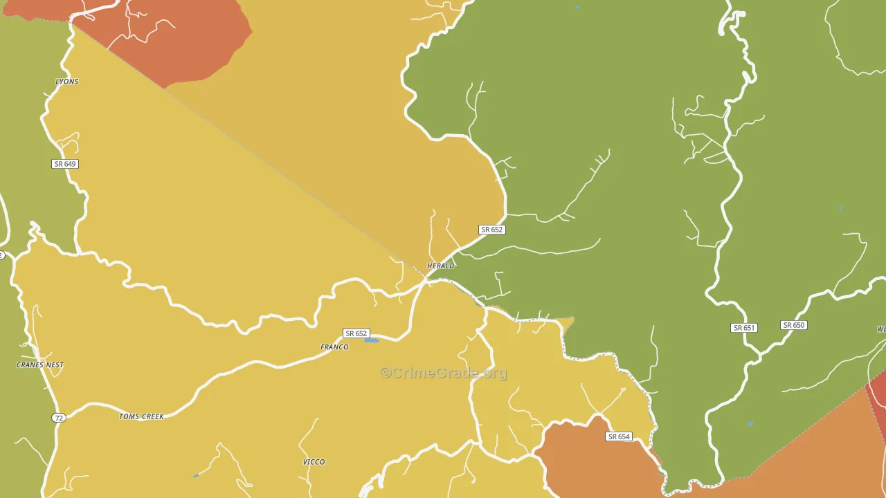Herald, VA Map of Murder Rates